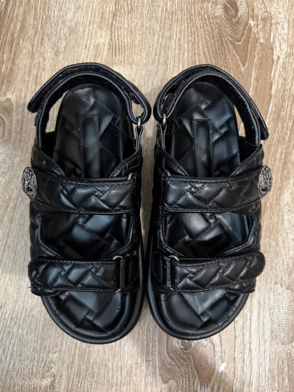 Kurt Gieger London Orion Black Leather Sandals